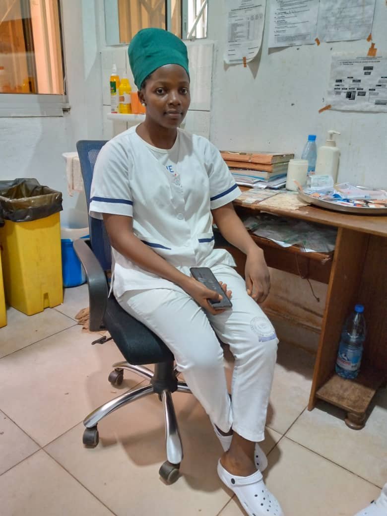 Registered nurse providing professional patient care